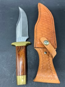 Schrade Prototype Bowie Knife w/ Sheath - Never Released