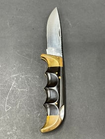Kershaw Oregon USA Hoffritz Kai Japan 1050 Grooved Handle Folding Knife