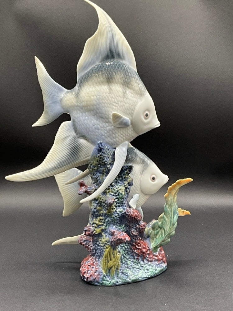 Lladro "Underwater Explorers" Porcelain Angel Fish Statue (1 of 5)