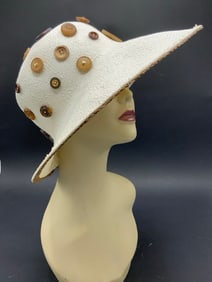 Vintage Kokin New York “Button?? Woven Hat