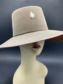 Henry G.Ross Original New York-Paris Hat with Rhinestones Pin