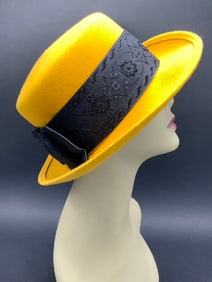Capo Design Couture Australia Yellow with Black Stitched Ribbon
