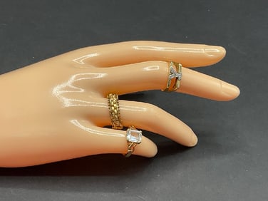 Three (3) 14K Gold Rings