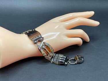 Antique Scottish Agate Bracelet
