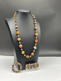 Estate Compiled Scottish Silver Jewelry Group