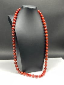 14K Carnelian Bead Necklace