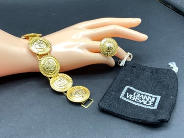 Gianni Versace Bracelet and Ring Made in Italy