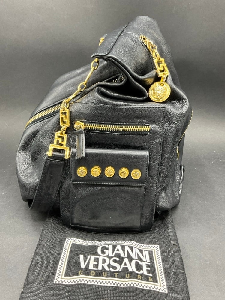 Gianni Versace Leather Medusa Sling Bag (1 of 6)
