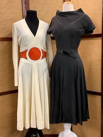 Two (2) Vintage 60's or 70's Dresses