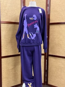 Vintage 1980's Workout ??Physical “ Purple Sweatsuit