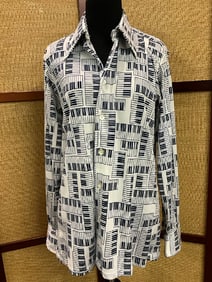 Vintage Givenchy Gentleman Paris Piano Shirt