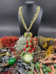 Estate Compiled Collection of Beaded Necklaces