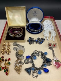 Estate Compiled Vintage Costume Jewelry Group