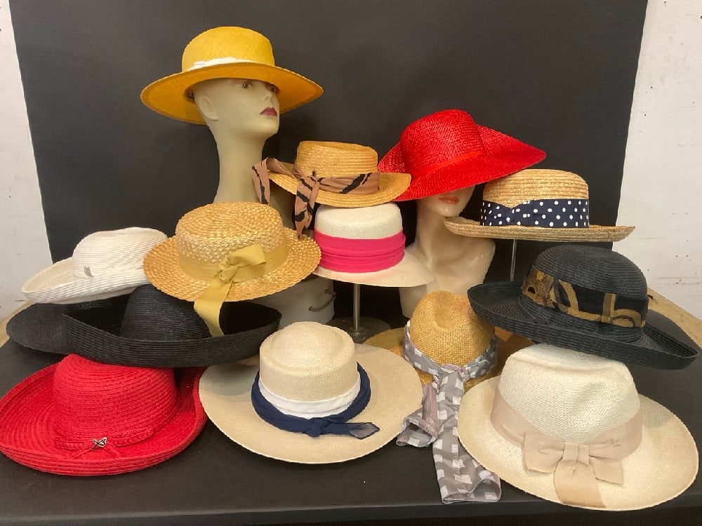 (14) Vintage Straw Fashion Hats (1 of 5)