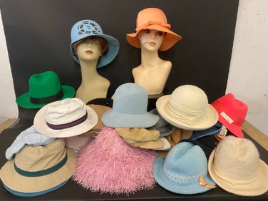 Lot of (27) Vintage Estate Compiled Hats