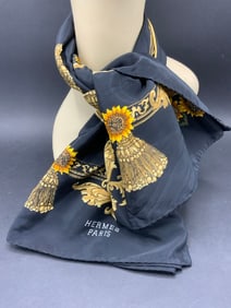 Vintage Hermes Paris Silk Scarf
