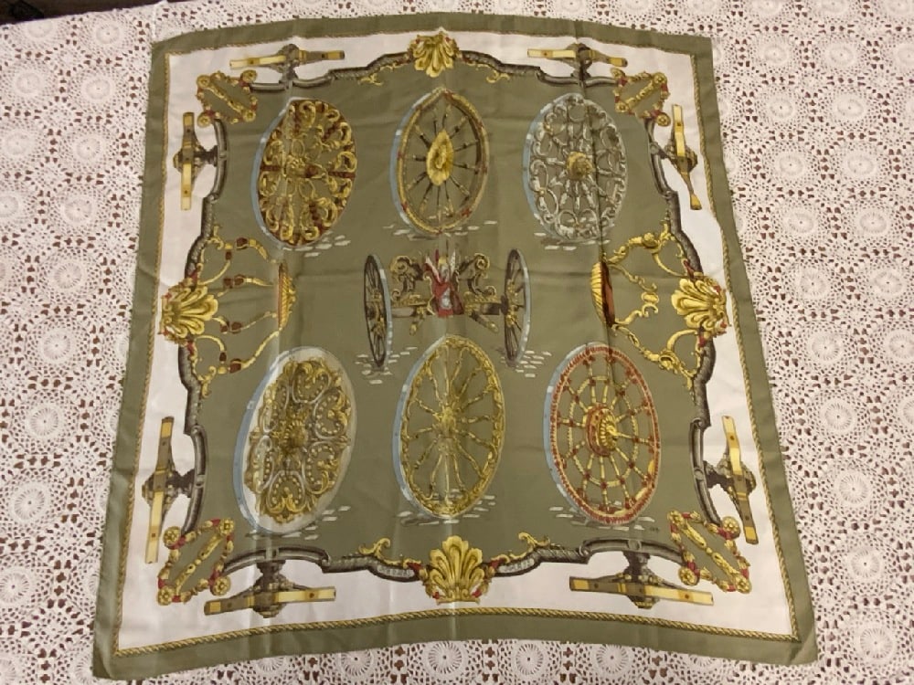 Signed Vintage Hermes Silk Scarf (1 of 9)