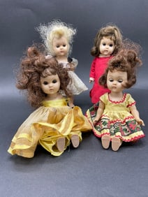 (4) Vintage Vogue Ginny Dolls