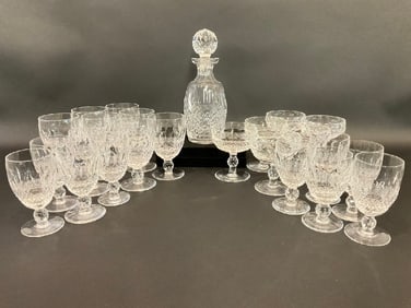 Waterford Crystal “Colleen?? Decanter & Glassware - 24 Pieces