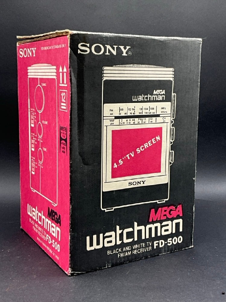 Vintage Sony Mega Watchman FD-500: Sony Mega Watchman FD-500. Includes original box.