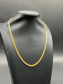 14K Yellow Gold 17?? Cuban Link Necklace