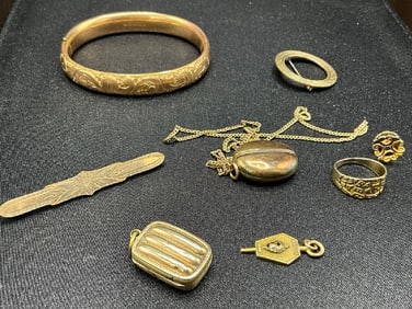 Estate Compiled Gold Filled Jewelry Group