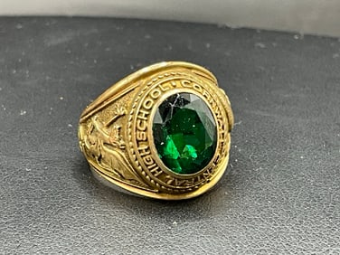 1963 Cornwall High School Class Ring 10K Yellow Gold