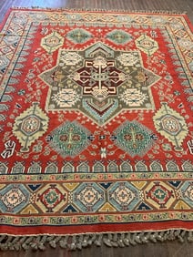 Handwoven Turkish Kilim Rug 9ft X 10ft'