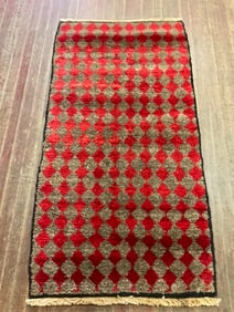 High Pile Turkish Tulu Rug Mid Century 2ft10" X 5ft 5"