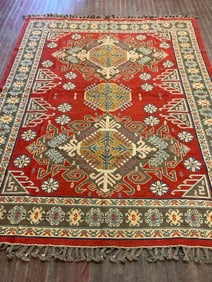 Handwoven Turkish Kilim Rug 7ft 3" X 8ft 9"