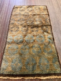High Pile Turkish Tulu Rug Mid Century 6ft 4" X 3ft 6"