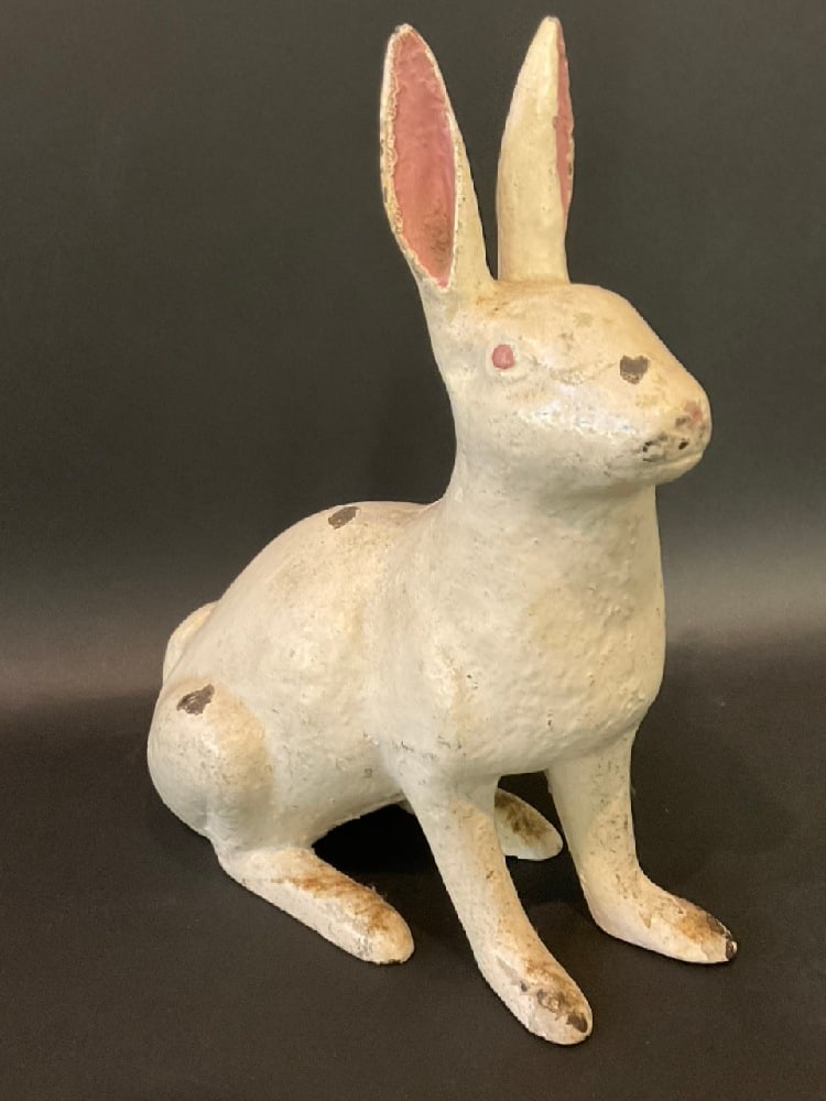 Antique Cast Iron Rabbit Doorstop: Antique Cast Iron Rabbit Doorstop.Dimensions: 12” x 12” x 5 1/2”