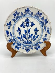 18th Century Blue & White Dutch Delft Charger