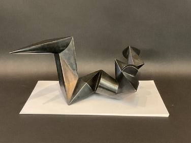 Jim Ritchie (Canadian 1929-2017) Cubism Bronze Sculpture