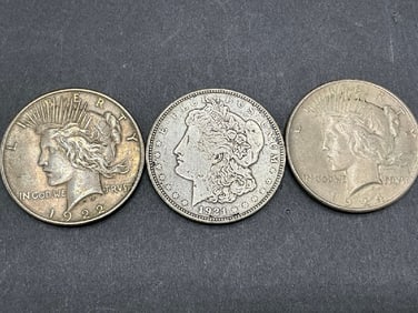 Three (3) U.S. Silver Dollars