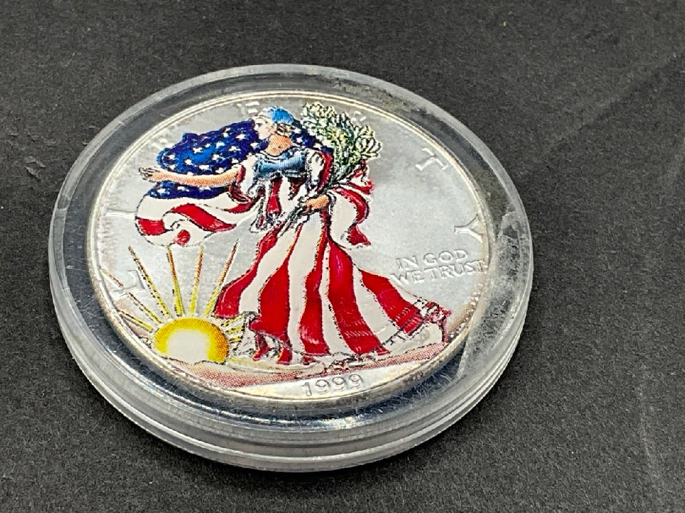 1999 Liberty U.S. Silver Dollar- Colorized (1 of 2)