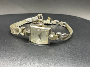 14K White Gold Hamilton Lady’s Wrist Watch