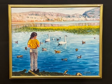Edward Gavrilov (1932-2000 Russian/American) Rockland Lake