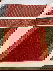 Three (3) Silk Indonesian Cloth Textiles