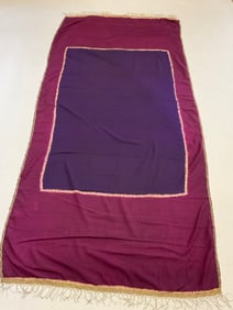 Indonesian Rich Purple Dyed Silk Shoulder Cloth
