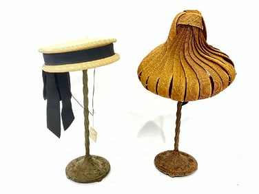 (2) Vintage Designer Hats