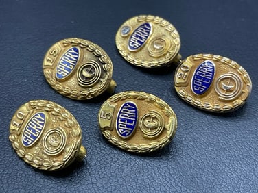 10K Yellow Gold "Sperry" Employee Anniversary Medals
