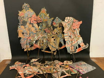 (12) Tibetan Puppets: (12) Tibetan Puppets.Dimensions: Lg - 36 1/2&rdquo; x 16 1/2&rdquo; Sm - 12&rdquo; x 8 1/2&rdquo;