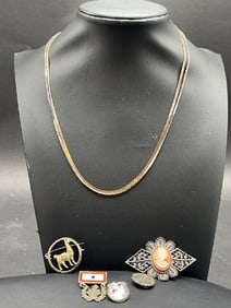 Sterling Silver Necklaces and Pins