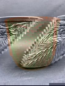 Weller Pine Cone Art Pottery Vase