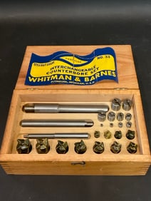 Hercules #33 Interchangeable Counterbore Set by Whitman and Barnes