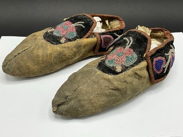 Mi’kmaq Indian Beaded Mocassins
