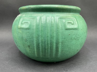 Zanesville Pottery Arts & Crafts Green Vessel