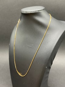 14K Yellow Gold Snake Chain Necklace