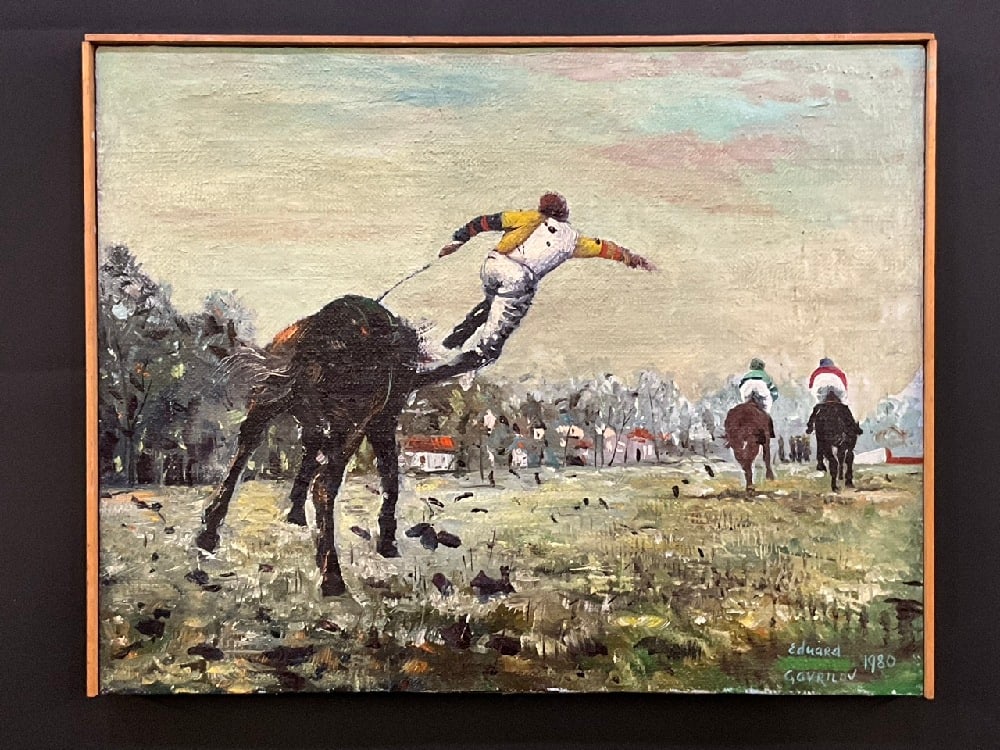 Edward Gavrilov (1932-2000 Russian/American) Game of Polo (1 of 6)